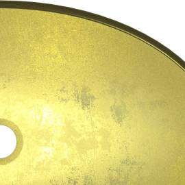 Chiuvetă din sticlă securizată, auriu, 54,5x35x15,5 cm, 6 image