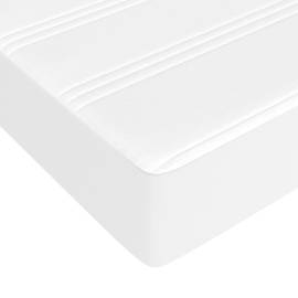 Saltea de pat cu arcuri, alb, 140x200x20 cm, piele ecologică, 5 image