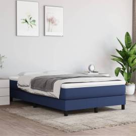 Saltea de pat cu arcuri, albastru, 120x200x20 cm, textil