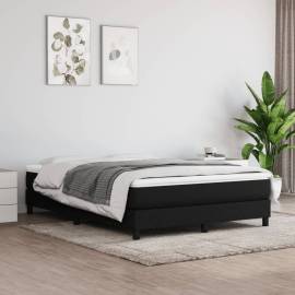 Saltea de pat cu arcuri, negru, 140x190x20 cm, textil