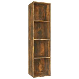 Bibliotecă/dulap tv stejar fumuriu 36x30x143 cm lemn prelucrat, 2 image