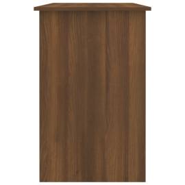 Birou, stejar maro, 100x50x76 cm, lemn prelucrat, 8 image