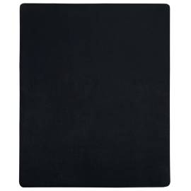 Cearșaf de pat cu elastic, 2 buc., negru, 100x200 cm, bumbac, 2 image