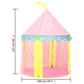 Cort de joacă pentru copii, roz, 100x100x127 cm, 9 image