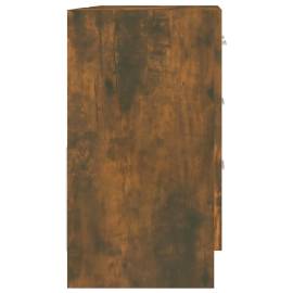 Dulap de chiuvetă, stejar fumuriu, 63x30x54 cm, lemn prelucrat, 5 image