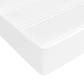 Saltea de pat cu arcuri, alb, 180x200x20 cm, piele ecologică, 5 image