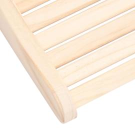 Tetieră pentru saună, lemn masiv de pin, 5 image