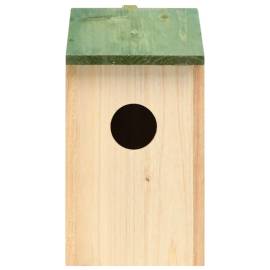 Căsuțe de păsări,10 buc., 12x12x22 cm, lemn masiv de brad, 3 image