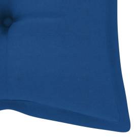 Pernă pentru bancă de grădină, albastru, 120x50x7 cm, textil, 4 image