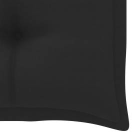 Pernă pentru bancă de grădină, negru, 100x50x7 cm, textil, 4 image