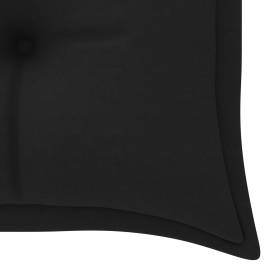 Pernă pentru bancă de grădină, negru, 150x50x7 cm, textil, 4 image
