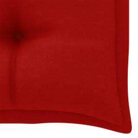 Pernă pentru bancă de grădină, roșu, 100x50x7 cm, textil, 4 image