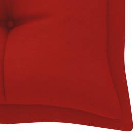 Pernă pentru bancă de grădină, roșu, 180x50x7 cm, textil, 4 image