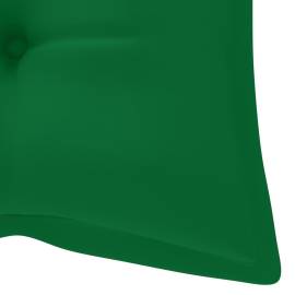 Pernă pentru bancă de grădină, verde, 120x50x7 cm, textil, 4 image