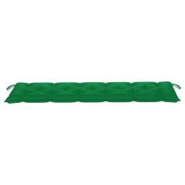 Pernă pentru bancă de grădină, verde, 180x50x7 cm, textil, 3 image