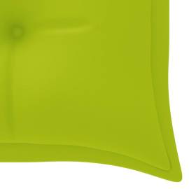 Pernă pentru bancă de grădină, verde aprins, 150x50x7 cm textil, 4 image