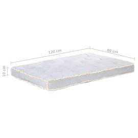 Pernă pentru canapea din paleți, gri, 120 x 80 x 10 cm, 8 image