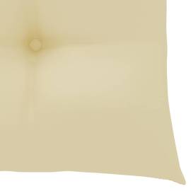 Perne de scaun, 2 buc., alb crem, 50x50x7 cm, material textil, 5 image