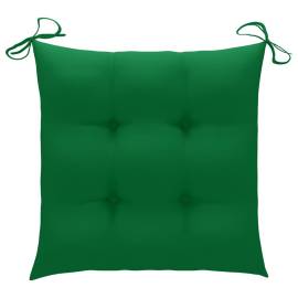 Perne de scaun, 2 buc., verde, 40 x 40 x 7 cm, textil, 2 image