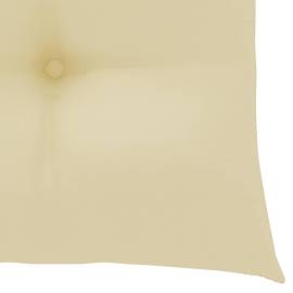Perne de scaun, 4 buc., alb crem, 50x50x7 cm, material textil, 5 image