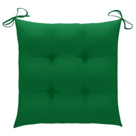 Perne de scaun, 6 buc., verde, 50 x 50 x 7 cm, textil, 2 image