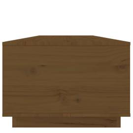 Măsuță de cafea, maro miere, 100x50x35 cm, lemn masiv de pin, 8 image