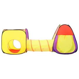 Cort de joacă pentru copii 250 bile, multicolor, 255x80x100 cm, 5 image