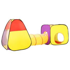 Cort de joacă pentru copii 250 bile, multicolor, 255x80x100 cm, 6 image