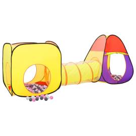 Cort de joacă pentru copii 250 bile, multicolor, 255x80x100 cm, 2 image