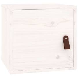 Dulap de perete, alb, 31,5x30x30 cm, lemn masiv de pin, 2 image