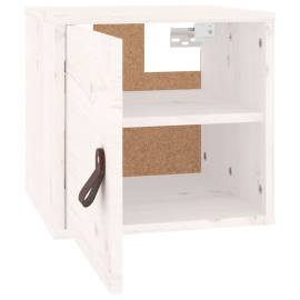 Dulap de perete, alb, 31,5x30x30 cm, lemn masiv de pin, 5 image