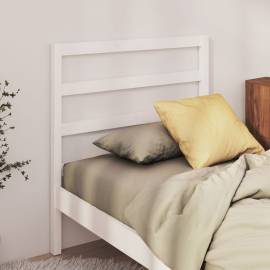 Tăblie de pat, alb, 95x4x100 cm, lemn masiv de pin