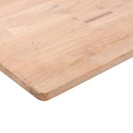 Blat de masă pătrat,70x70x1,5cm, lemn masiv stejar netratat, 3 image