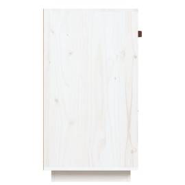 Servantă, alb, 100x40x75 cm, lemn masiv de pin, 7 image