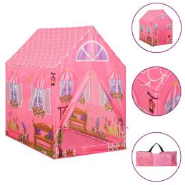 Cort de joacă pentru copii cu 250 bile, roz, 69x94x104 cm, 3 image
