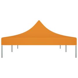 Acoperiș pentru cort de petrecere, portocaliu, 6x3 m, 270 g/m², 4 image