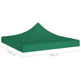 Acoperiș pentru cort de petrecere, verde, 3 x 3 m, 270 g/m², 5 image