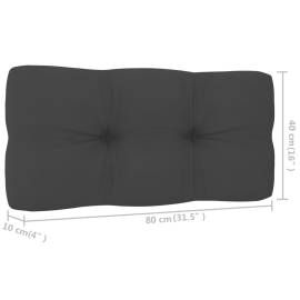 Pernă canapea din paleți, antracit, 80 x 40 x 12 cm, 4 image