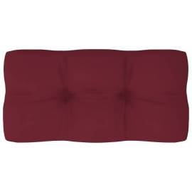 Pernă canapea din paleți, roșu vin, 80 x 40 x 12 cm