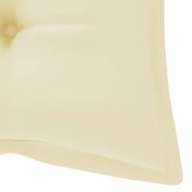 Pernă pentru balansoar, alb crem, 120 cm, material textil, 5 image