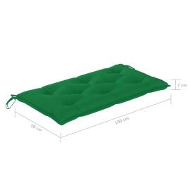 Pernă pentru balansoar, verde, 100 cm, material textil, 6 image