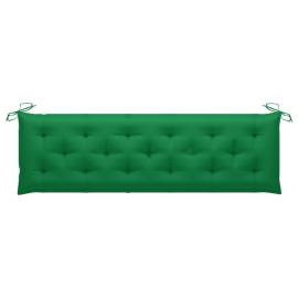 Pernă pentru balansoar, verde, 180 cm, material textil, 4 image