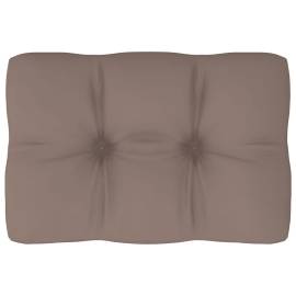 Pernă pentru canapea din paleți, gri taupe, 60 x 40 x 12 cm