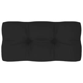 Pernă pentru canapea din paleți, negru, 80 x 40 x 12 cm