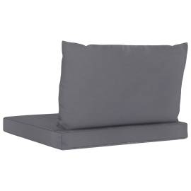 Perne canapea din paleți, 2 buc., antracit, material textil, 5 image