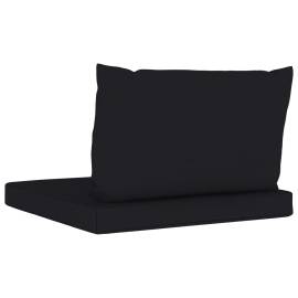 Perne de canapea din paleți, 2 buc., negru, material textil, 5 image