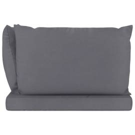 Perne de canapea din paleți, 3 buc., antracit, material textil, 4 image
