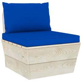 Perne pentru canapea din paleți, 2 buc., albastru, textil
