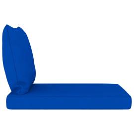 Perne pentru canapea din paleți, 2 buc., albastru, textil, 4 image