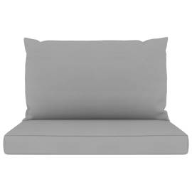Perne pentru canapea din paleți, 2 buc., gri, material textil, 3 image